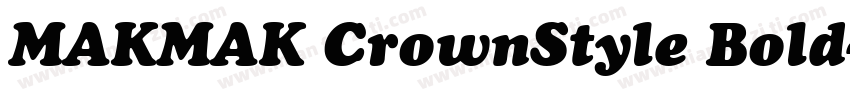 MAKMAK CrownStyle Bold字体转换
